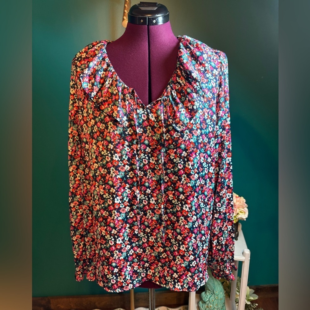 Croft & Barrow Multicolor Floral Top